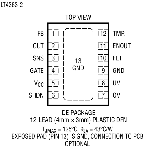 安馳科技LT4363 ADI